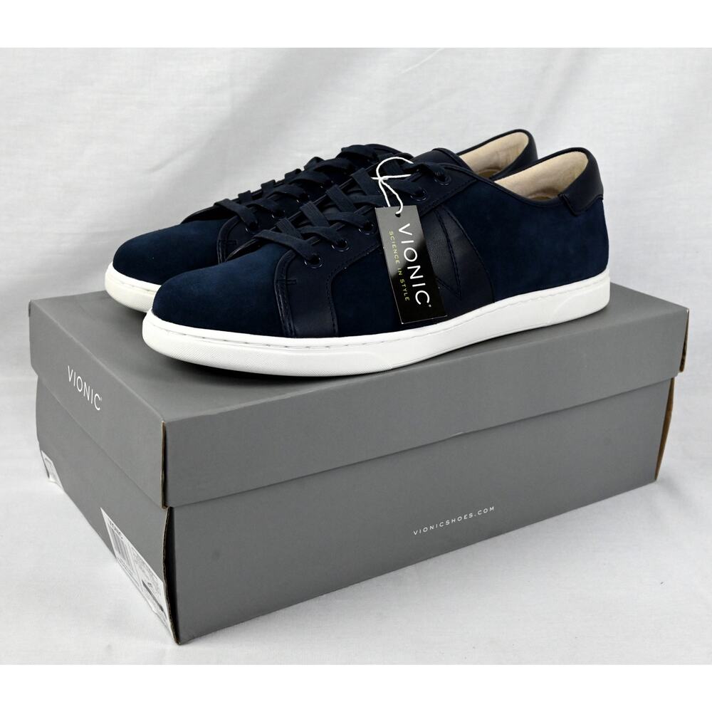 VIONIC Jerome Suede Navy Sneakers Men's 11 NIB